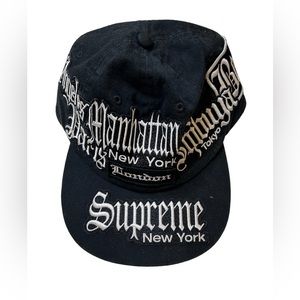 Supreme City Patches 6 Panel Cap in Black